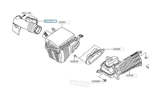 Nissan-Air Duct-165761LU0A/16576-1LU0A - Premium  from AL AFRAAN MOTORS - Just $108.49! Shop now at AL AFRAAN MOTORS