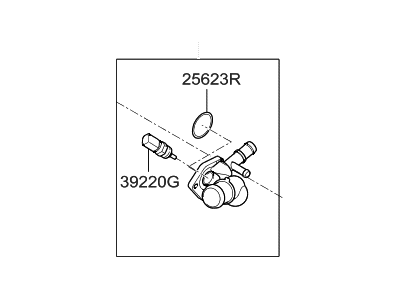 HYUNDAI 256002B760 Coolant Temperature Control Assembly