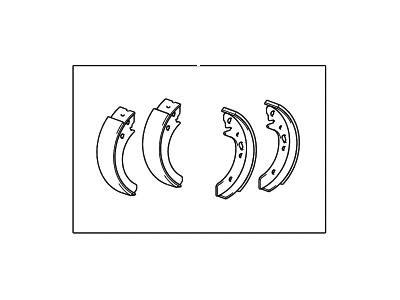 HYUNDAI 5830538B00 Rear Brake Shoe & Lining Kit