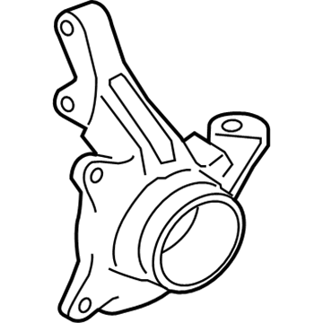 Genuine Mitsubishi 3870A011 Knuckle, Driver Side