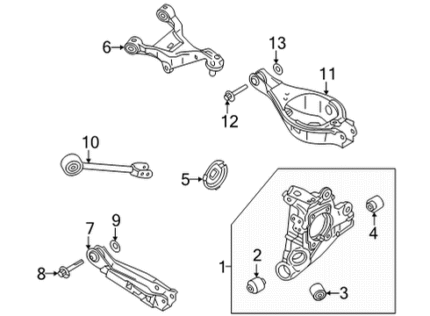 Genuine Mitsubishi 4013A311 Upper Control Arm Stopper