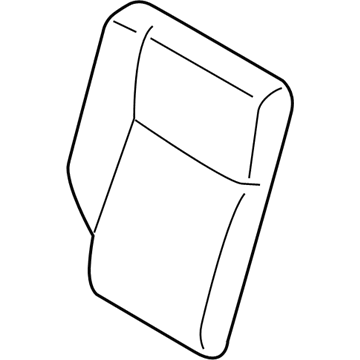 Genuine Mitsubishi 6902B842HA Seat Back Cover, Passenger Side Gray