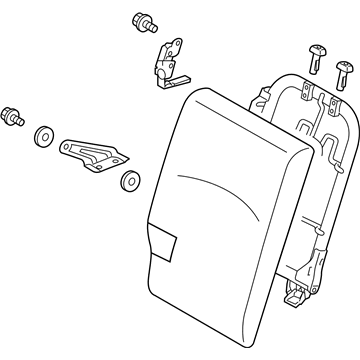 Genuine Mitsubishi 6902C444HA Seat Back Assembly