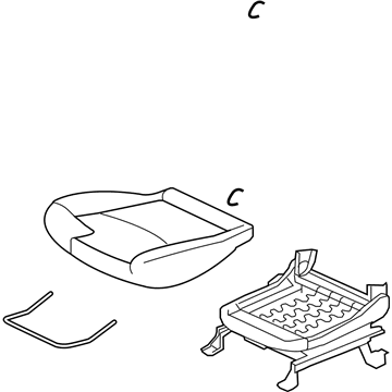 Genuine Mitsubishi 6911C421YA Cushion Assembly Beige