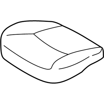 Genuine Mitsubishi 6911C962HA Cushion, Passenger Side Dark Gray