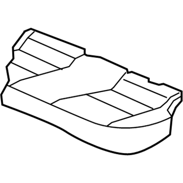 Genuine Mitsubishi 6912A294XB Seat Cover Black