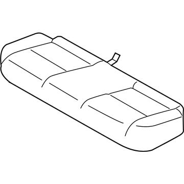 Genuine Mitsubishi 6912A628XA Cushion Cover, Passenger Side Black