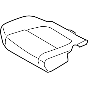 Genuine Mitsubishi 6912A780XA Cushion Cover Black