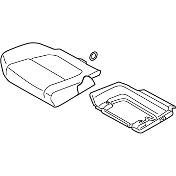 mitsubishi_6912B374XA Genuine Mitsubishi 6912B374XA Cushion Assembly Black