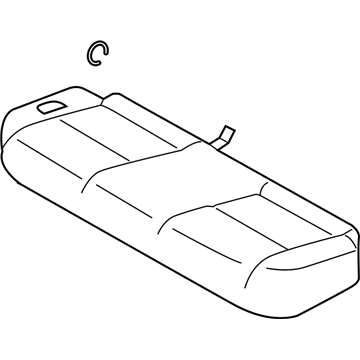 Genuine Mitsubishi 6912B443HA Cushion Assembly, Passenger Side Gray