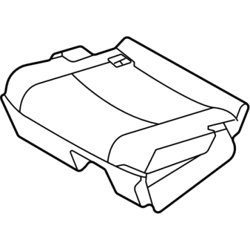 Genuine Mitsubishi 6912C398HA Cushion Cover, Passenger Side Gray