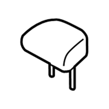 Genuine Mitsubishi 6971A442XA Headrest, Center, Driver Side Black