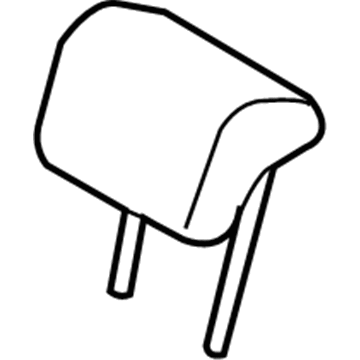 Genuine Mitsubishi 6971A539XB Headrest, Outer Black