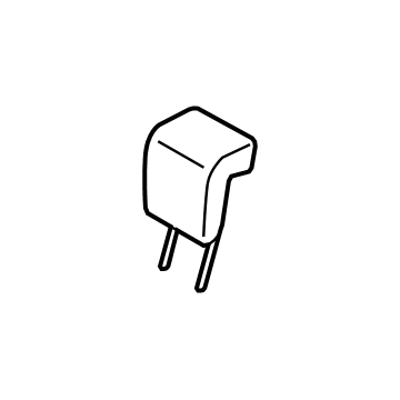 Genuine Mitsubishi 6971A544XA Headrest, Outer