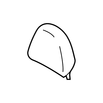mitsubishi_6971A737XA Genuine Mitsubishi 6971A737XA Headrest, Outer Black