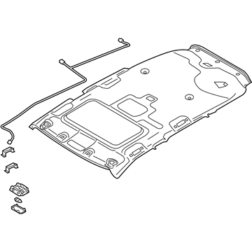 mitsubishi_7200C898XA Genuine Mitsubishi 7200C898XA Headliner Black