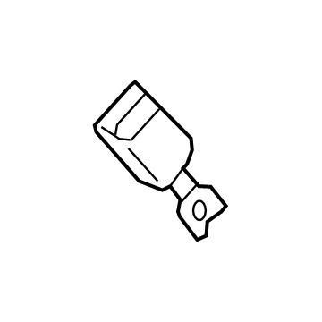 Genuine Mitsubishi 86843W451P Buckle End, Driver Side