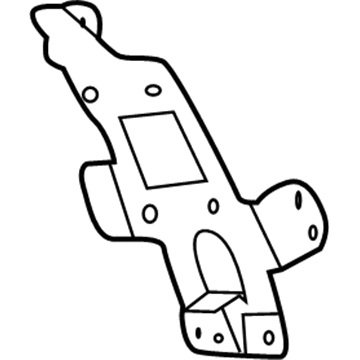 Genuine Mitsubishi 8701A641 Radio Bracket, Passenger Side