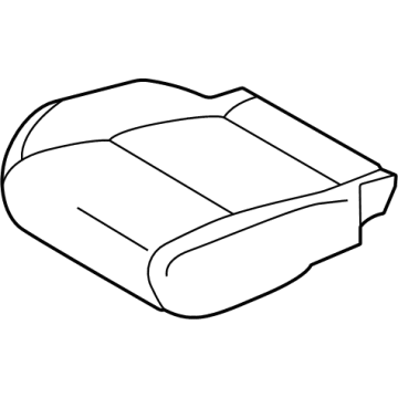Genuine Mitsubishi 87320W421P Cushion Cover, Passenger Side Gray