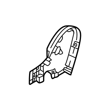Genuine Mitsubishi 87456W001P Pivot Cover, Passenger Side