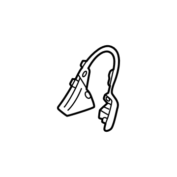 Genuine Mitsubishi 87465W001P Pivot Cover, Passenger Side
