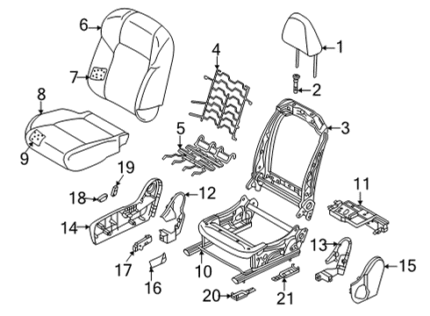 Genuine Mitsubishi 87465W101P Pivot Cover, Driver Side
