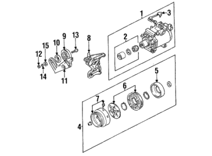 Genuine Mitsubishi MF430006 Tension Pulley Nut