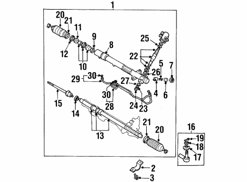mitsubishi_MF472054 Genuine Mitsubishi MF472054 Outer Tie Rod Cotter Pin