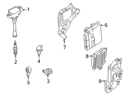 Genuine Mitsubishi MQ700145 Knock Sensor Bolt